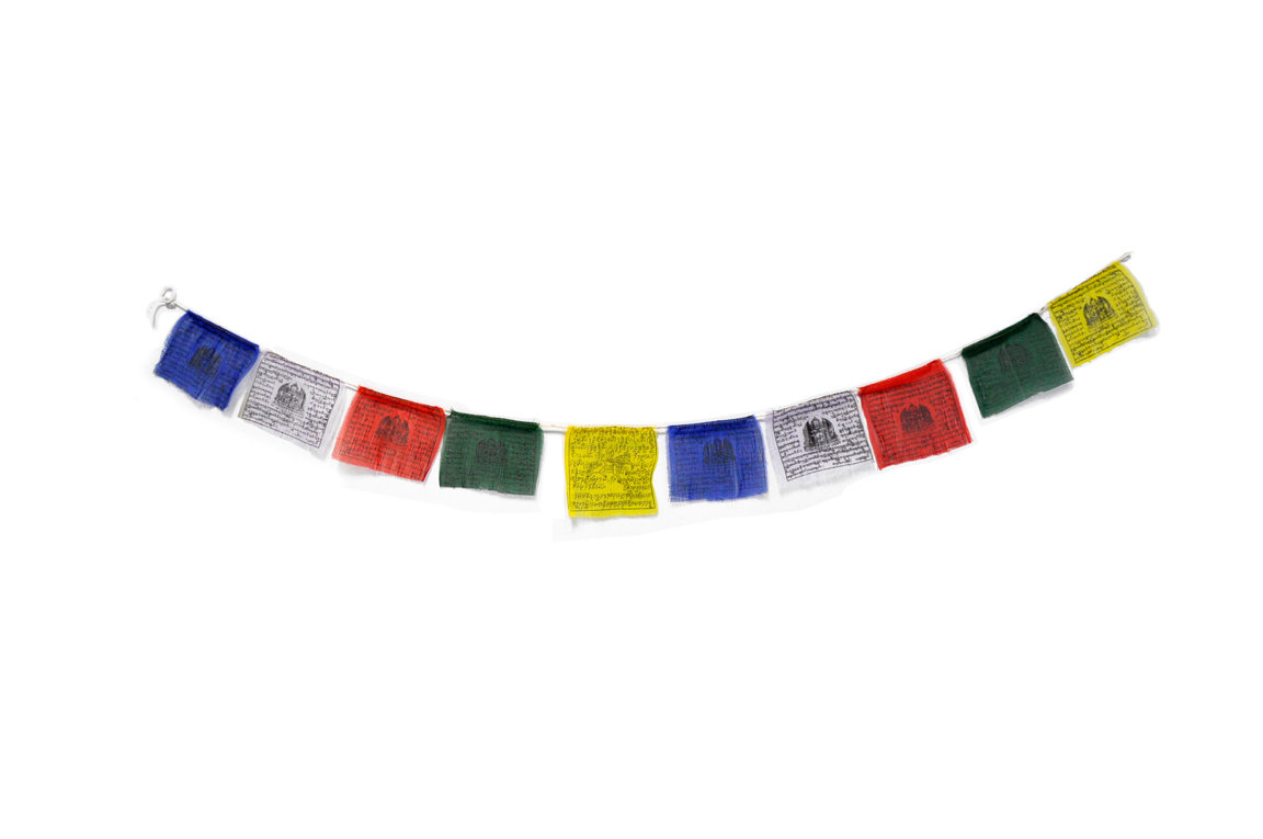 Banderas tibetanas.